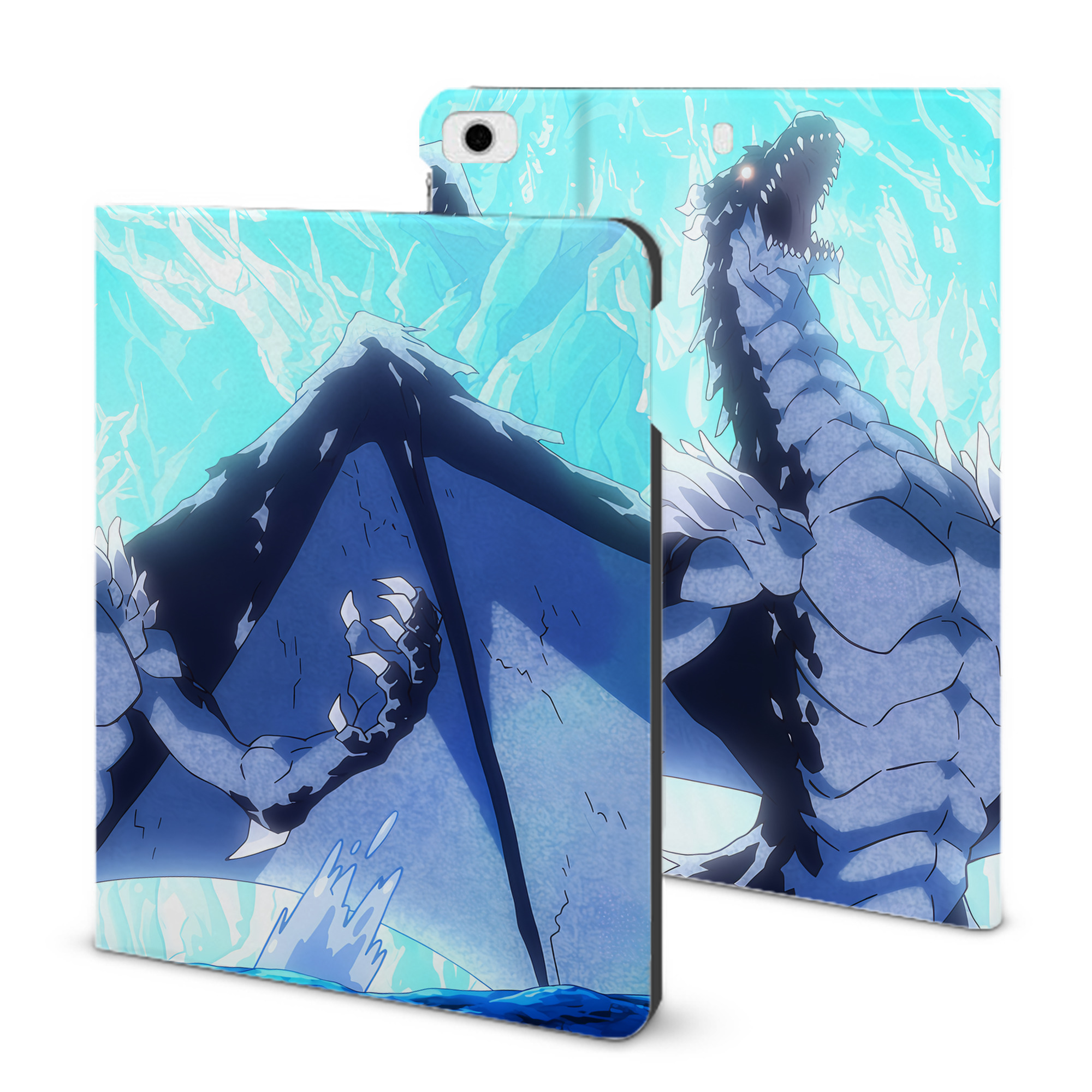 （画像用） 転スラ Regarding Reincarnated to Slime IPad ケース ブック型 PUレザー TPU 耐衝撃 軽量 薄型 ペン収納なし 全面保護 IPad 各モデル対応